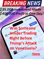 A suspicious new user on the prediction market Polymarket just made bank on the Trump administration's military strikes on Venezuela. The account, which was created on December 27, has only bet on two things: the U.S. invading Venezuela, and its president, Nicol�s Maduro, being forced out of leadership by January 31. The user bet $35,000 when the market estimated the probability of intervention in Venezuela at only 6 percent. Thanks to their very lucky bets, they made over $400,000 in less than a day.